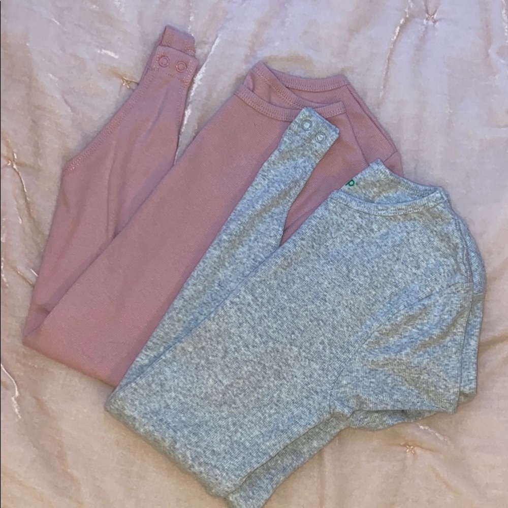 plain bodysuit set